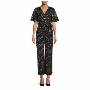 TheGeT Elegant Black and gold Polka Dot Jumpsuit XXL